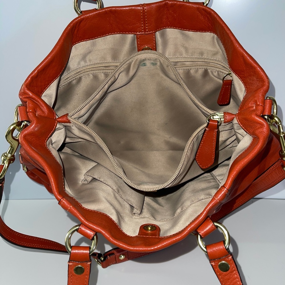 Coach Ashley Convertible Hobo in Burnt Orange‎ - Picture 6 of 11